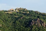 Das Dorf von der Farm Micciano Landuccia gesehen